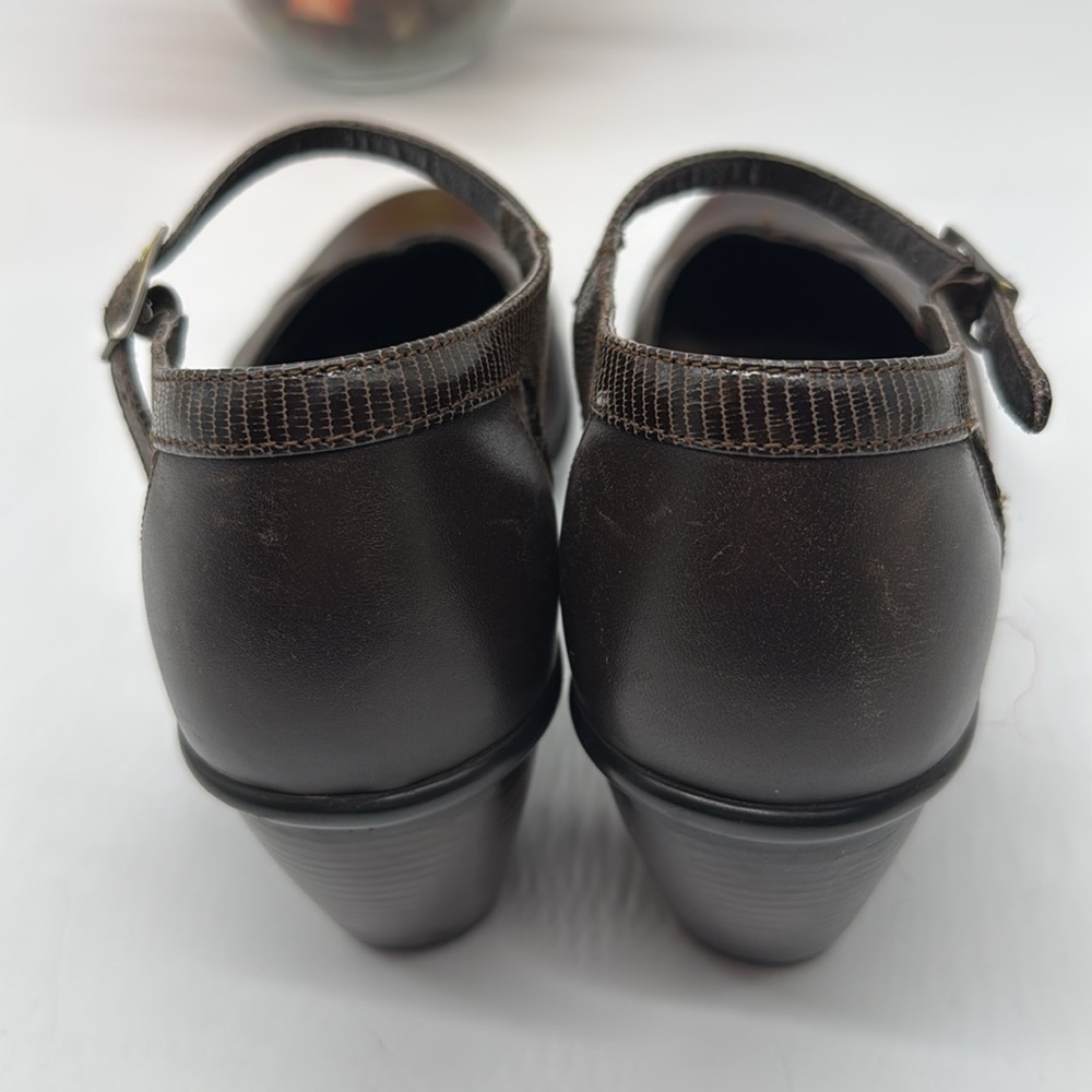 Dansko Brown Chunky Heel Mary Jane Sandals Size EU 38 DAN8235D - Picture 3 of 7
